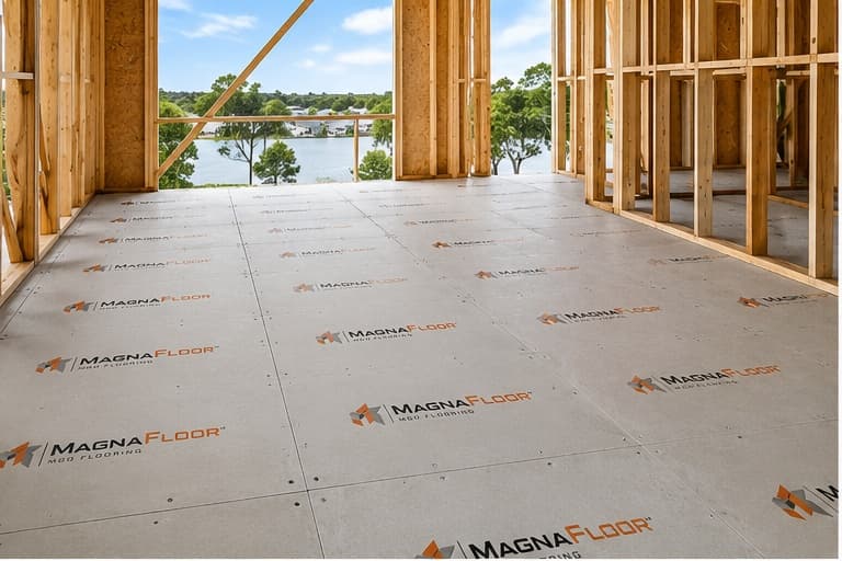 MagnaFloor installed in residential build