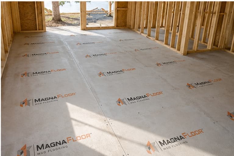 MagnaFloor in a kit home floor
