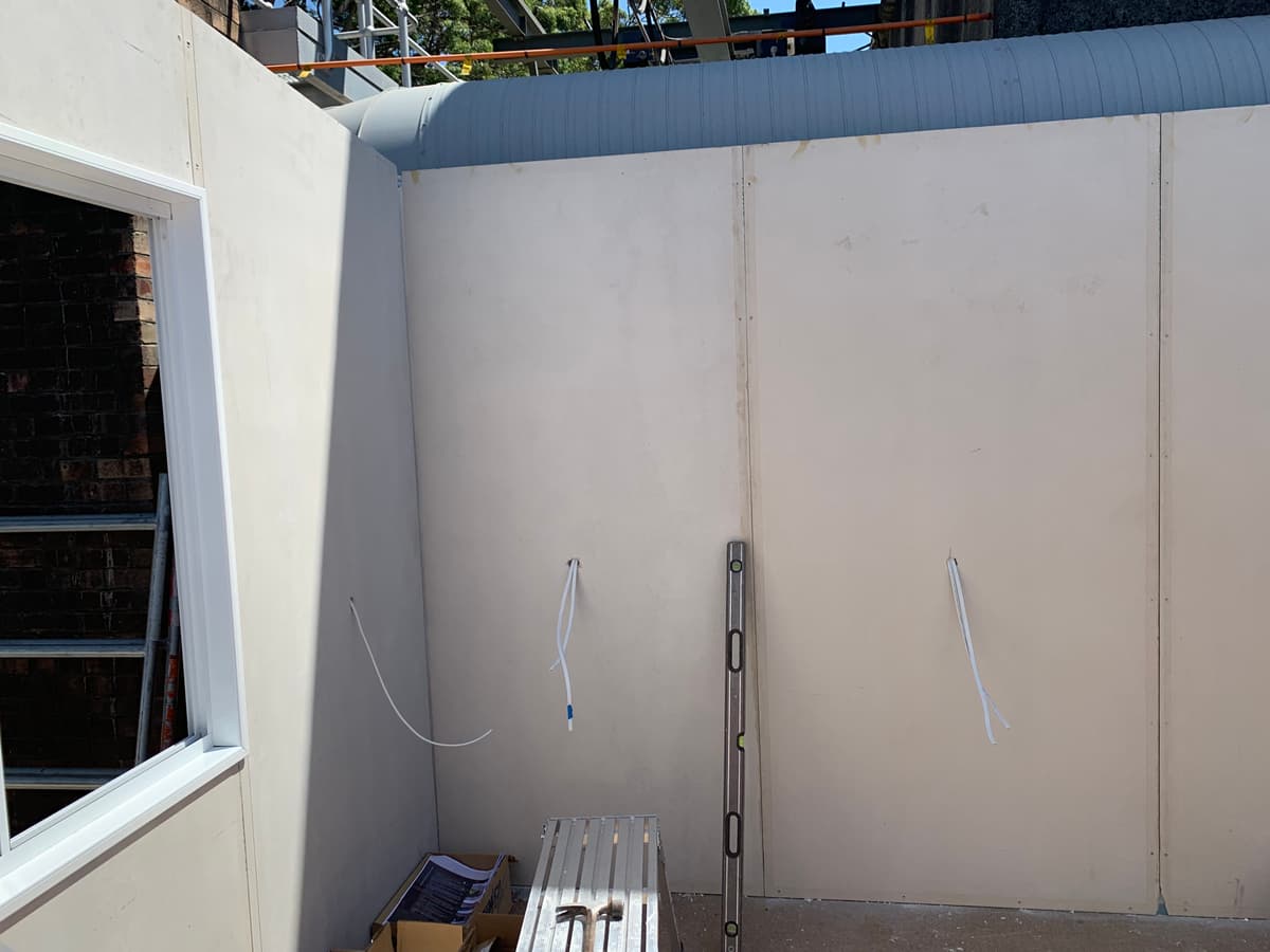 MagnaLiner in a bathroom wet area