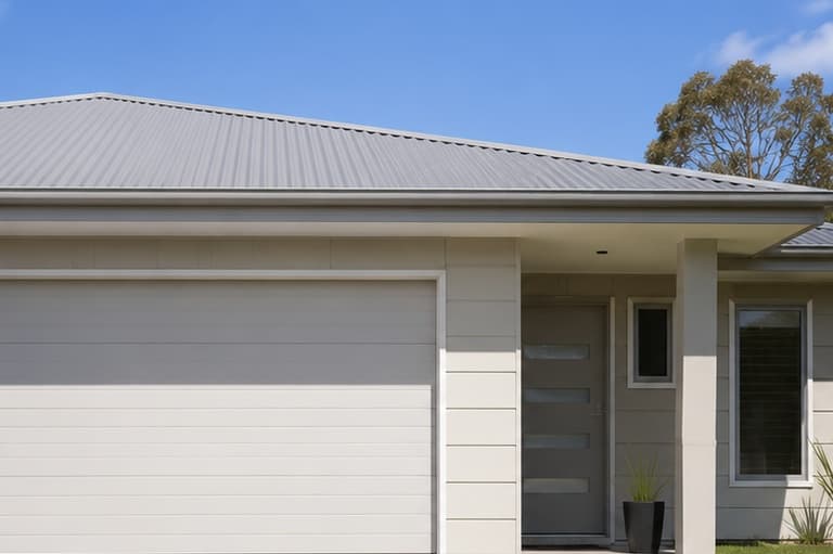 MagnaSheet installed as eaves lining